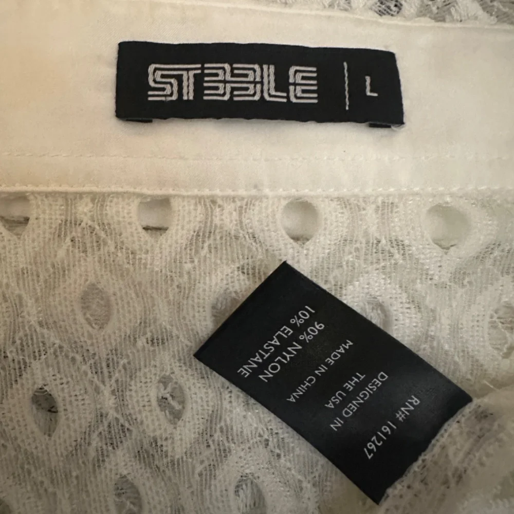 Steele Perforated Mesh Short Sleeve Shirt Large Gently worn 90% nylon - Picture 5 of 5